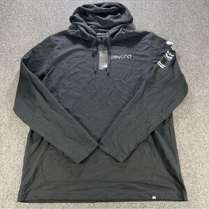 Travis Mathew Coveside Hoodie Men’s XL Black Pullover Sweatshirt Branded NWT